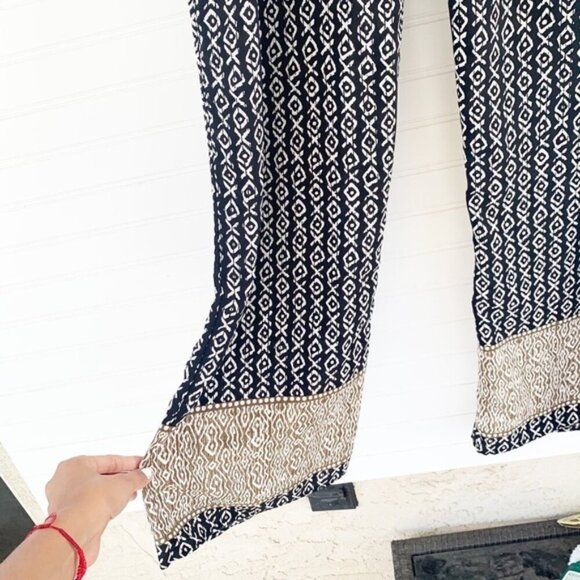 West Kei Boho Geometric Flowy Pants - Picture 3 of 7